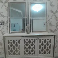 آیینه کنسول مبلمان و ساعت ست