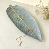 ظرف دکوری طرح برگ