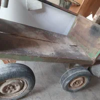 گاری ۴ چرخ قابل اتصال به ماشین