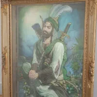 قابعکس سه بعدی وبرجسته حضرت امام حسین علیه السلام|تابلو، نقاشی، عکس|خواف, |دیوار