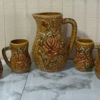 پارچ و لیوان سرامیکی کلکسیونی