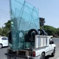 حمل شیشه  نیسان خرکدار با کارگران مجرب حمل درطبقات