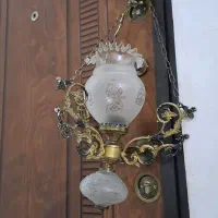 لوستر قدیمی برنجی