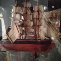 کشتی خشکل بادبانی با چوب مرغوب|مجسمه، تندیس، ماکت|مشهد, پورسینا|دیوار