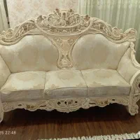 مبل استیل و ناهارخوری ۴ نفره|مبلمان خانگی و میز عسلی|جیرفت, |دیوار