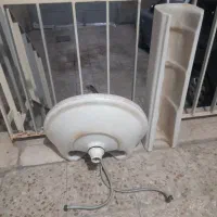 روشویی با پایه و شیر اهرمی کاملا سالم