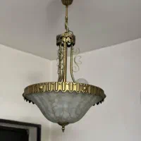 ۲عدد لوستر برنز و سنگی