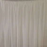 پرده حریر سفید