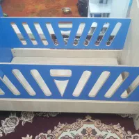 تخت بچگانه ۱۳۰در ۸۰ تشک صفر نونو|تخت و سرویس خواب|سهند, |دیوار