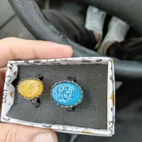 انگشتر عقیق سبز حکاکی کار دست