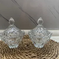 یک جفت شکلات خوری کریستال|ظروف سرو و پذیرایی|اصفهان, کشاورزی|دیوار
