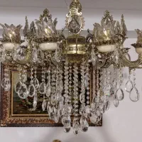 لوستر ده شاخه با قطر یک متر