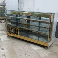 فریزر مکعبی نما طلایی ویترینی ۱۹۰ سانتی درحد نونو