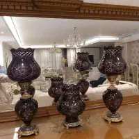 شمعدان کریستال دوپوست اعیانی شیک جهیزیه|لوستر و چراغ آویز|تهران, الهیه|دیوار