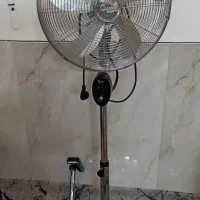 عطیقه جفت پنکه تمام استیل و جفت لوستر چهار شاخه