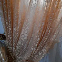 ۳عدد شال پرده رنگ کرم|پرده، رانر، رومیزی|ماهدشت, |دیوار