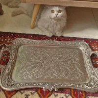 سینی عتیقه سیلور پلیت ایتالیایی