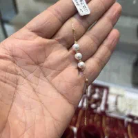 دستبند مروارید طلابا کسر وزن مروارید