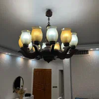 میز تلوزیون و آباژور و لوستر چوبی مدل روم باستان|میز تلویزیون|تهران, جیحون|دیوار