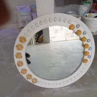 آینه گرد و قدی گچبری شده|آینه|قوچان, |دیوار