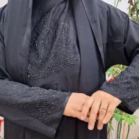 چادر شالی مشکی .جلو زیپ دار و نگین دار|لباس|قم, هفت تیر|دیوار