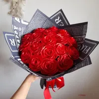 دسته گل روبانی