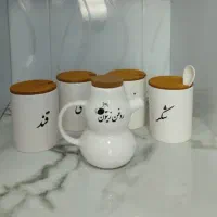 بانکه سرامیکی درب چوبی