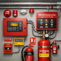 تامین ، طراحی ، اجرای  سیستم اعلام و اطفا حریق