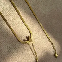 ست گردنبند و دستبند ماری طلایی|بدلیجات|شیراز, هفت تنان|دیوار