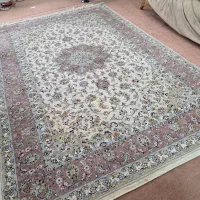 قالی ۶ متری دستبافت گل ابریشم جفت