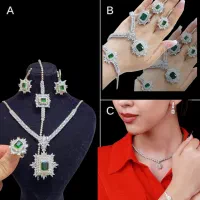 انگشتر  ست و نیم ست نقره اصل ۹۲۵/ نقره حمیدی