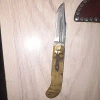 چاقو و کارد کمری استخوان و چرم|کلکسیون اشیاء عتیقه|جلین, |دیوار