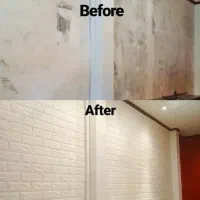 کاغذ دیواری فومی ضد رطوبت و مقاوم چسبی|مصالح و تجهیزات ساختمان|رشت, کوی حسینی|دیوار