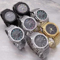 جی شاک 2100 فول فلزی تایم جهانی دار