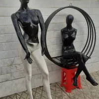 وسایل دکور وویترین مغازه وتعدادی مانکن