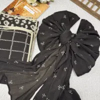 شال نخ پنبه دورگان اناشید پک قهوه ای(روسری دل‌آرا)