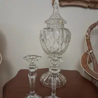 شکلات خوری کریستال بوهمیا شمعدان بوهمیا