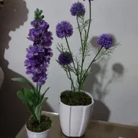 گلدان سرامیک گل مصنوعی طبیعی سنبل شب بو میخک داودی|گل مصنوعی|تهران, چیتگر شمالی|دیوار