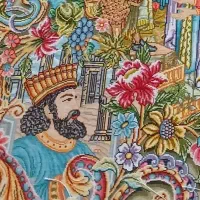 تابلو فرش صادراتی سلاطین|تابلو فرش|اردبیل, |دیوار