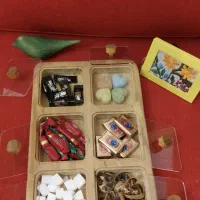 ظروف چوبی پذیرایی سینی جاادویه جاشمعی تخته گوشت