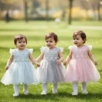 لباس مجلسی توردار سیسمونی اسدی