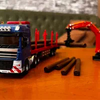 دو عدد ماکت، تریلی چوب و چنگک فلزی، مقیاس ۱/۵۰ KDW|اسباب‌‌بازی|تهران, امام زاده عبدالله|دیوار