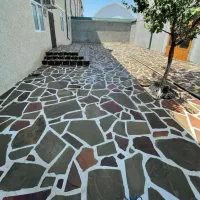 محوطه سازی باغ ویلا، آبنما آبشار، سنگ کاری تاوه