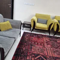 مبل راحتی تمام چوب راش هفت نفره