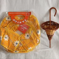 دمکن و دستگیری و کلاه وعصا تزیینی(دکوری)حصیردستساز