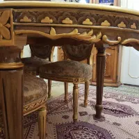 یک عدد میز ناهارخوری به همراه ۶ تا صندلی مبلی|میز و صندلی غذاخوری|اراک, |دیوار