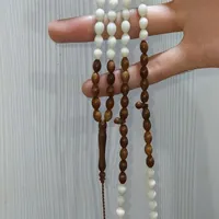 تسبیح ۱۰۱ دانه کشکول و استخوان مصری