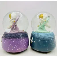 گوی برفی موزیکال کوکی چرخشی مدل فضانورد سایز بزرگ|کلکسیون و سرگرمی|تهران, درختی|دیوار