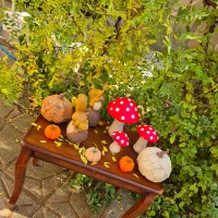 ست مجسمه پاییزی|مجسمه، تندیس، ماکت|مشهد, نیروی هوایی|دیوار