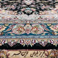 (فرش فرزین)جفت۶مترنقشه نوین فر ،رج۵۵، چله ابریشم|فرش|تبریز, |دیوار